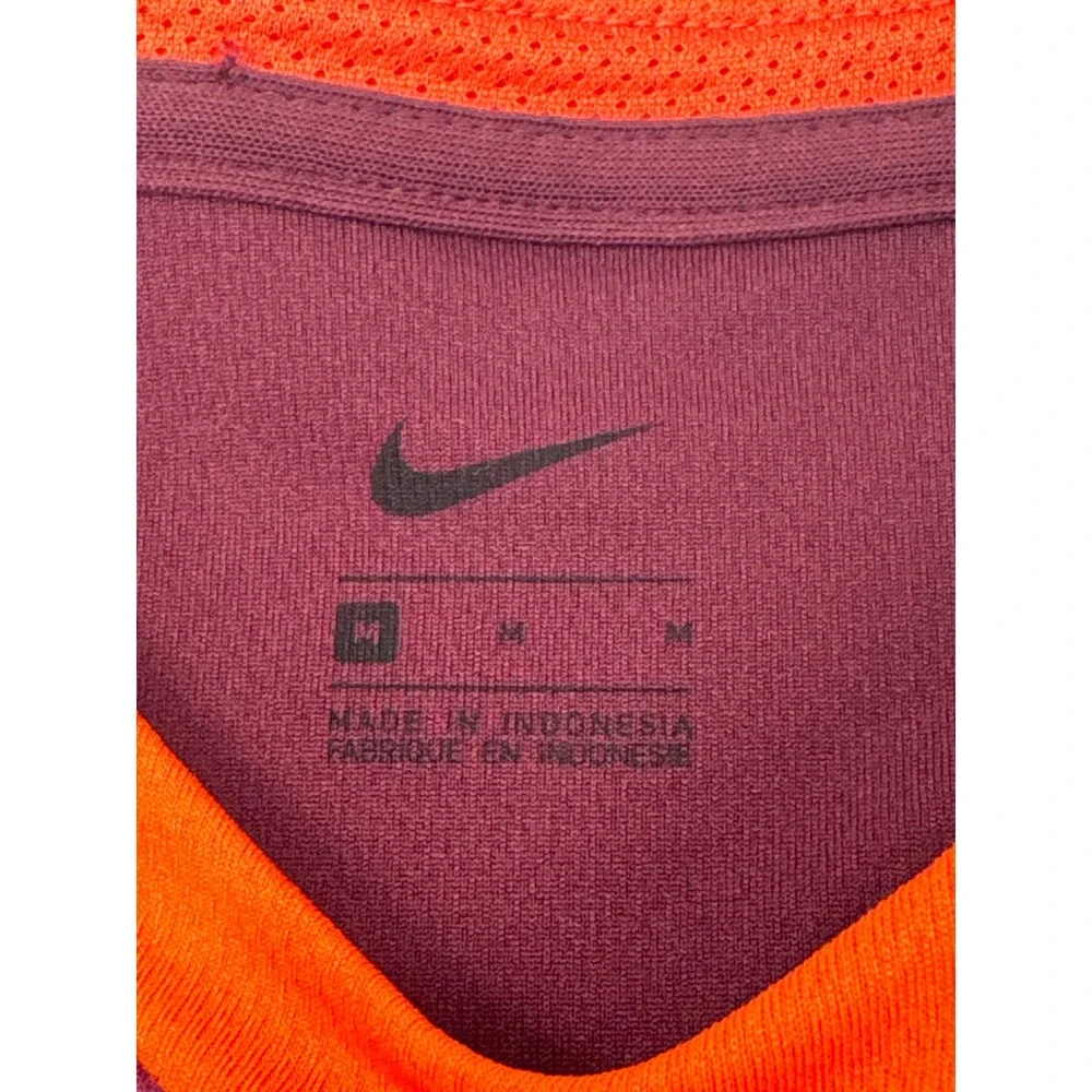 Nike Virginia Tech Hokies Basketball Jersey Youth Medium Maroon Orange 12